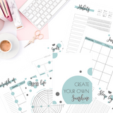 Planner: Feel-Good Goals & Plans - Jungle Mist (undated/blank calendars)