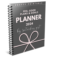 2024 Printable Planner - Gorgeous Green by SaturdayGift (+ 2023 Planner as Bonus)
