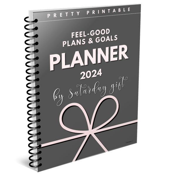 2024 Printable Planner - Elegant Beige by SaturdayGift (+ 2023 Planner as Bonus)