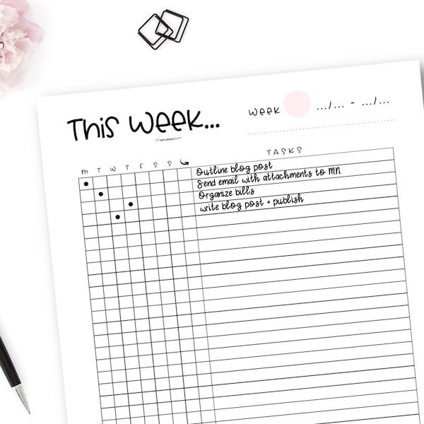 Weekly To-Do list (The Alastair Method)