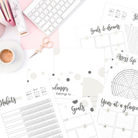 BUNDLE: Feel-Good Goals & Plans -Planner Bundle (Blank calendars)